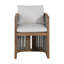 Avalon Teak Outdoor Dining Chair - Natural Rope-676573373-676573352