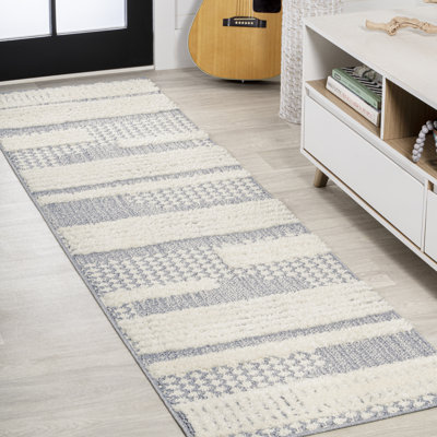 Kellum Geometric High-Low Cream/Gray Rug