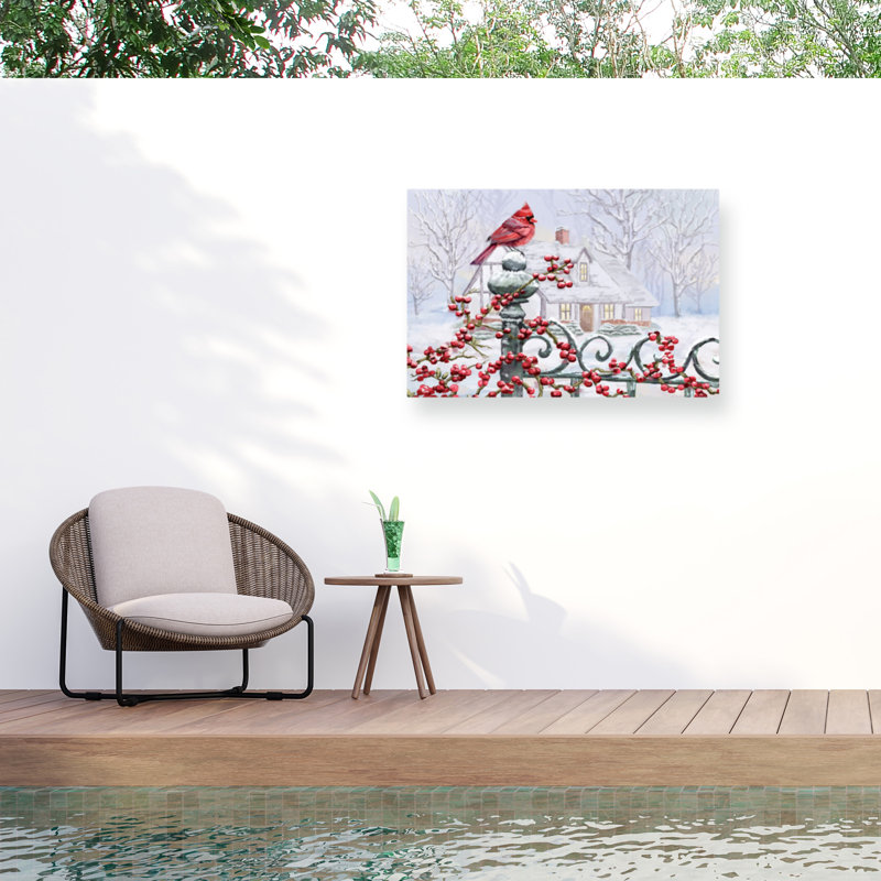 GL Studio de Noël sur toile d'extérieur, H 22 po x l 32 po