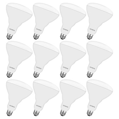 85 Watt Equivalent BR40 E26/Medium (Standard) Dimmable 2700K LED Bulb -  Luxrite, LR31880-12PK