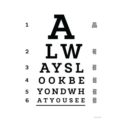 "Ayseni Always Look Eye graphique sur toile", art textuel