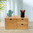 Adalard Mini Bamboo Desk Drawer Tabletop Storage Box with Three Drawers
