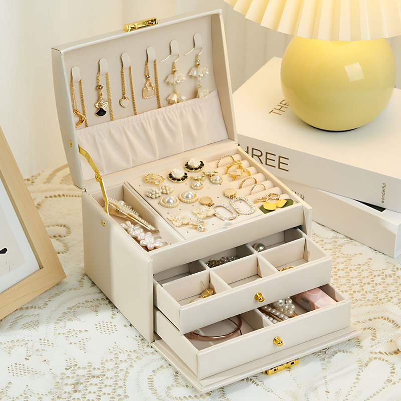 Boîte à bijoux +, Blanc
