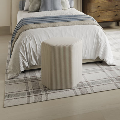 Catarcio Thin Stripe Accent Stool