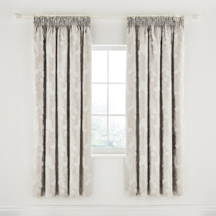 ASHBEE 100% Cotton Room Darkening Curtain Panel Pair