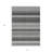 3' X 5' Black Striped Washable Non Skid Indoor Outdoor Area Rug
