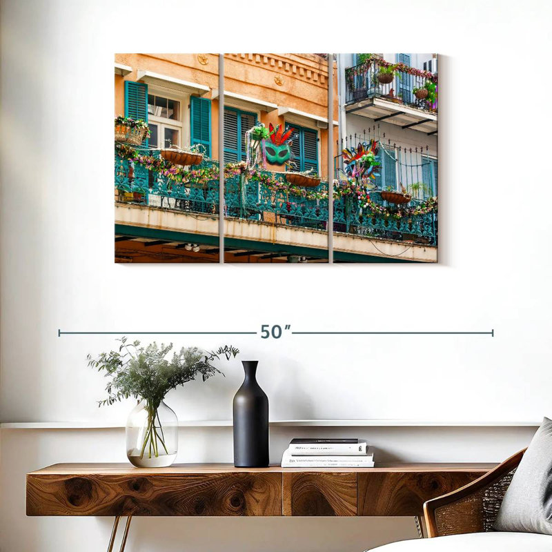 Balcon Mardi Gras, H 24 po x l 38 po