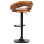 Kanosh Swivel Upholstered Faux Leather Adjustable Height Bar Stool with Iron Frame-1442066896