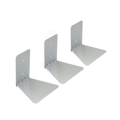 Conceal 3 Piece L-Shaped Steel Floating Shelf