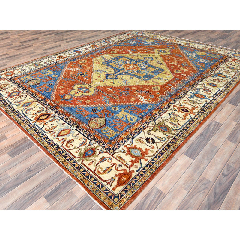 Tineka One-of-a-Kind 9' X 11'9" New Age Wool Area Rug Blue