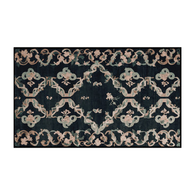 Tapis gris lavable à la machine