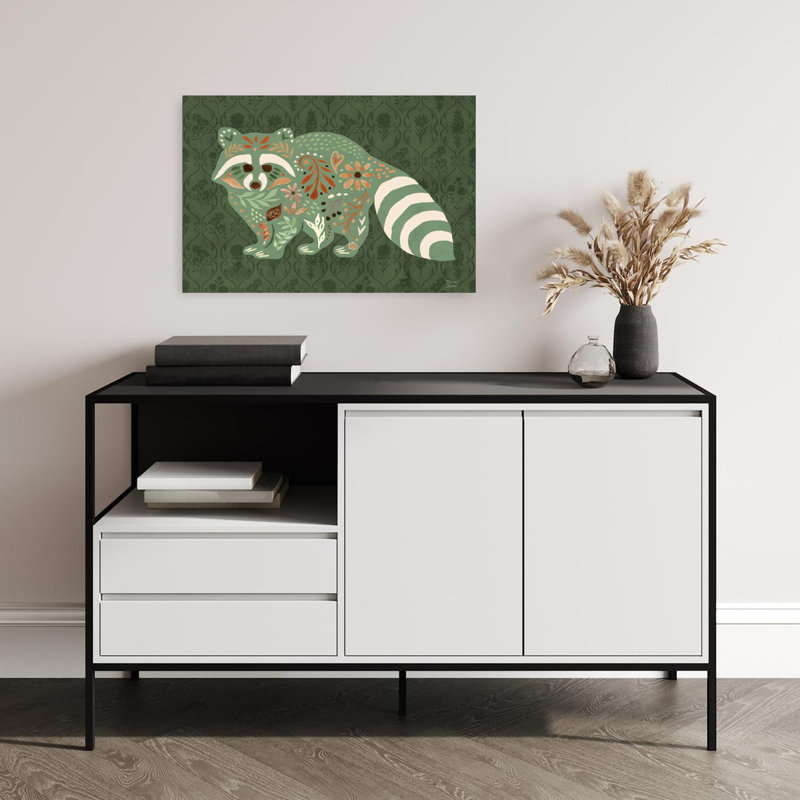 Wooded Hideaway VI Abstract Contemporary Wildlife Wall Art Print 1 Piece Wrapped Canvas Wall Art, 40.64cm H x 60.96cm W