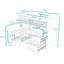 Meuble-lavabo en bois avec lavabo, 3 tiroirs, tablette et portes-130543629-130543634