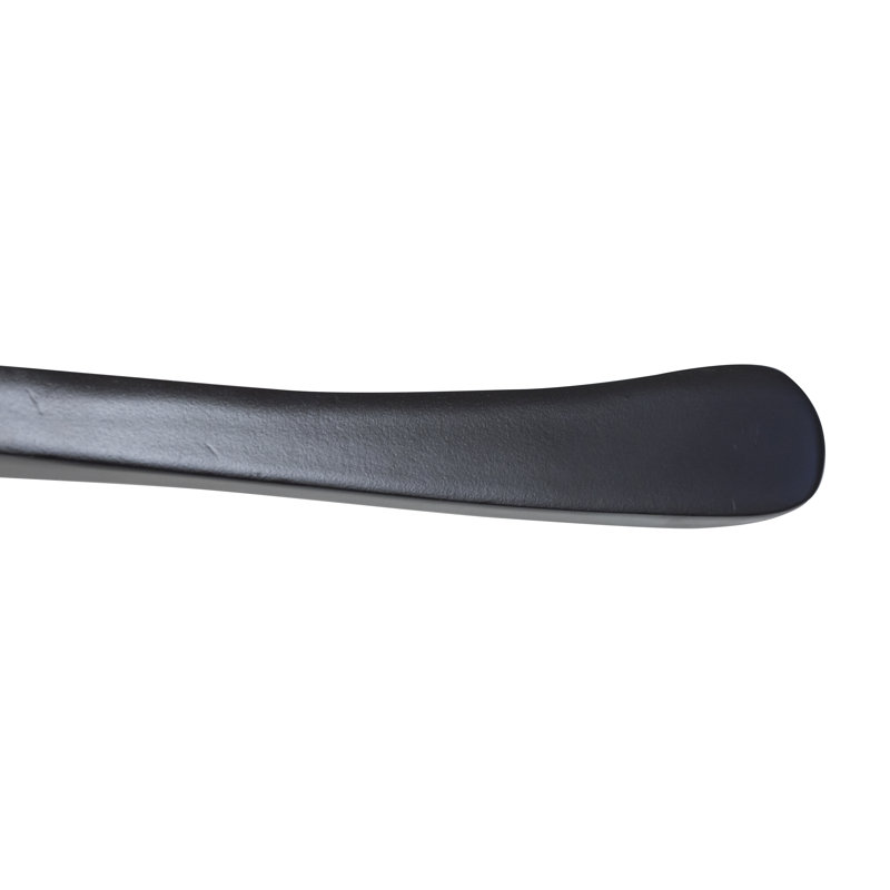 Cintre concave en bois pour veston / manteau, Noir peu brillant