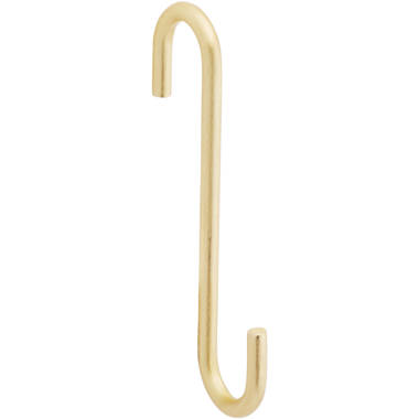 National Hardware N275-515 Modern S Hook Small, Brushed Gold