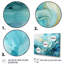 Harmonie d'un tourbillon bleu et or sur toile-2117363894-2117363883