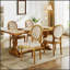 Ensemble de 2 chaises de salle à manger élégantes de style français avec structure en bois massif, revêtement en velours, garniture cloutée et ressorts en acier-109396821