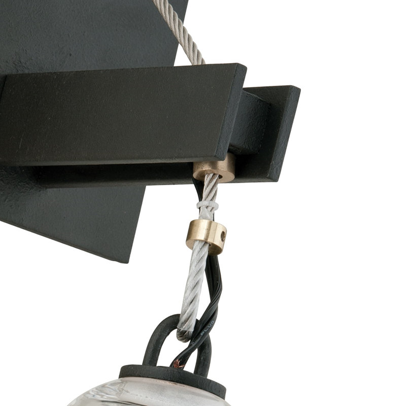 Menlo Park 1 Light Wall Sconce, Black