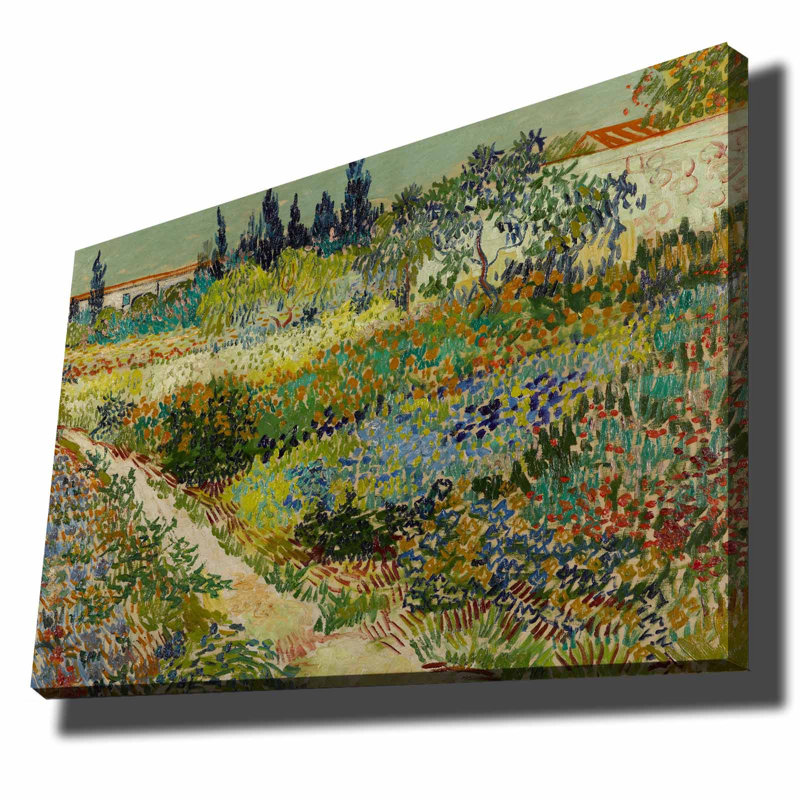 Vincent Van Gogh, toile décorative 27,6 po x 39,4 po | 100% toile, cadre 100% bois (épaisseur: 1,1 pouce) | Superbe art pour la décoration intérieure, parfait pour les espaces de salon et de bureau, chef-d'œuvre intemporel