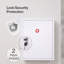 Medicine Storage Box Lockable Steel Wall Cabinet 3-Tier White For Home Use