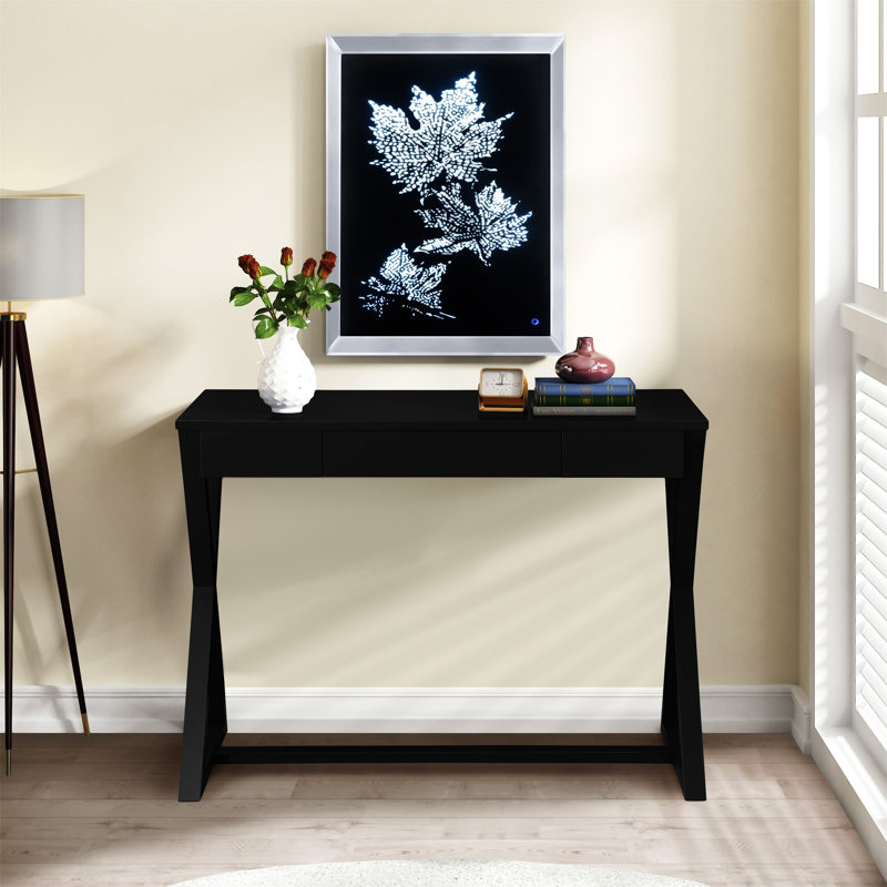 Nalo Charcoal Finish Console Table
