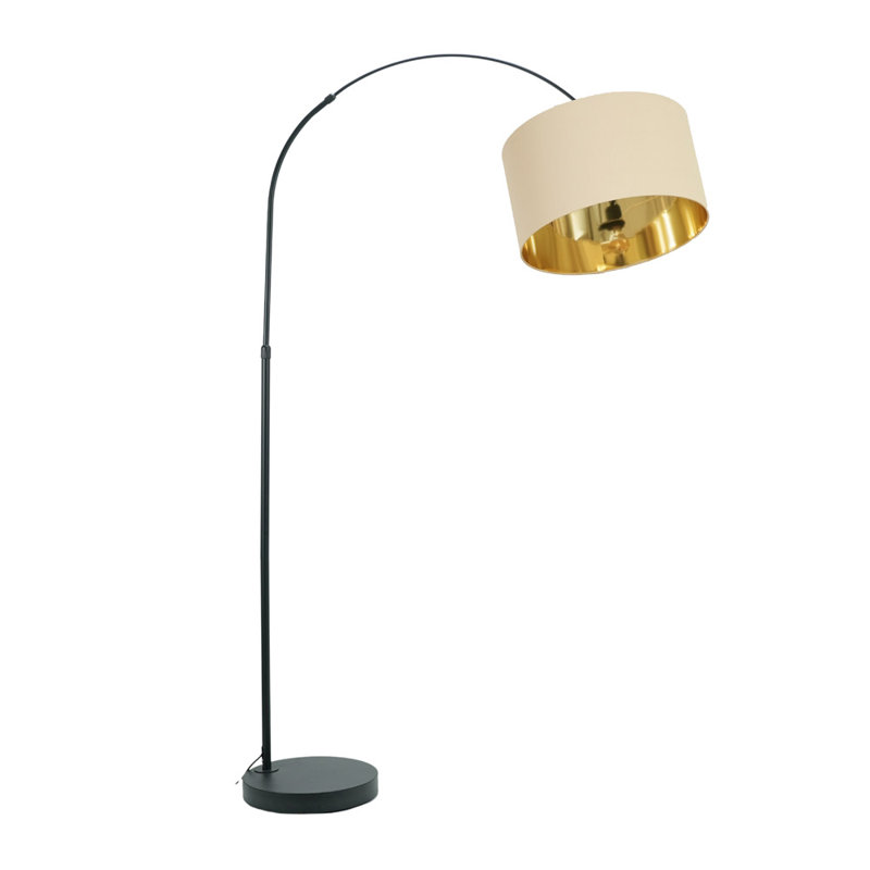 Rinnah 180cm Matte Traditional Floor Lamp, Beige