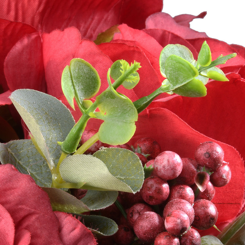 Ensemble de roses 19 po, Rouge