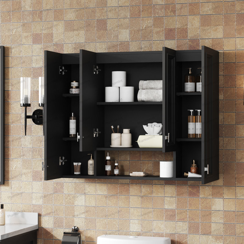 Armoire de salle de bain, Noir