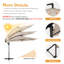 Parasol en porte-à-faux de 110 po-848315460