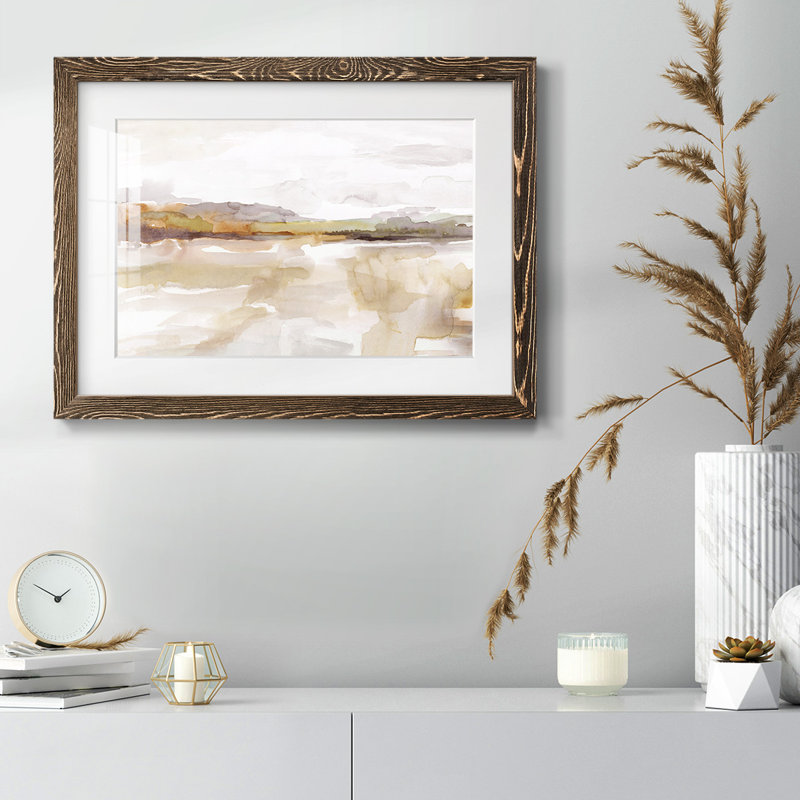 «Eernal Autumn», reproduction encadrée rustique avec tableau mat, Noyer, H 28 po x l 42 po x P 1,5 po