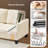 83.5" Upholstered Square Arm Suede Sofa-772233932