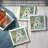 Maine 4 Piece Tumbled Tile Coaster Set