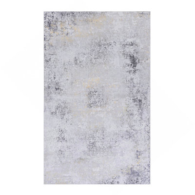 Gold Washable Rug Area Rug