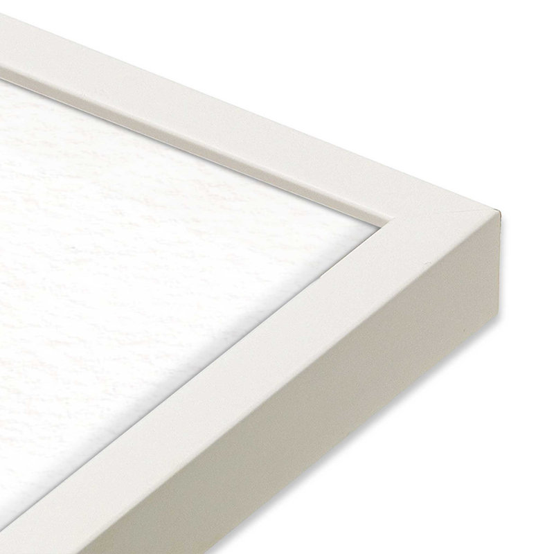 Imprimé d'arbre de Noël Sea Breeze, Cadre opaque blanc, H 15 po x l 12 po x P 1,25 po