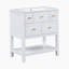 Ensemble de meuble-lavabo simple 30 po avec lavabo en résine