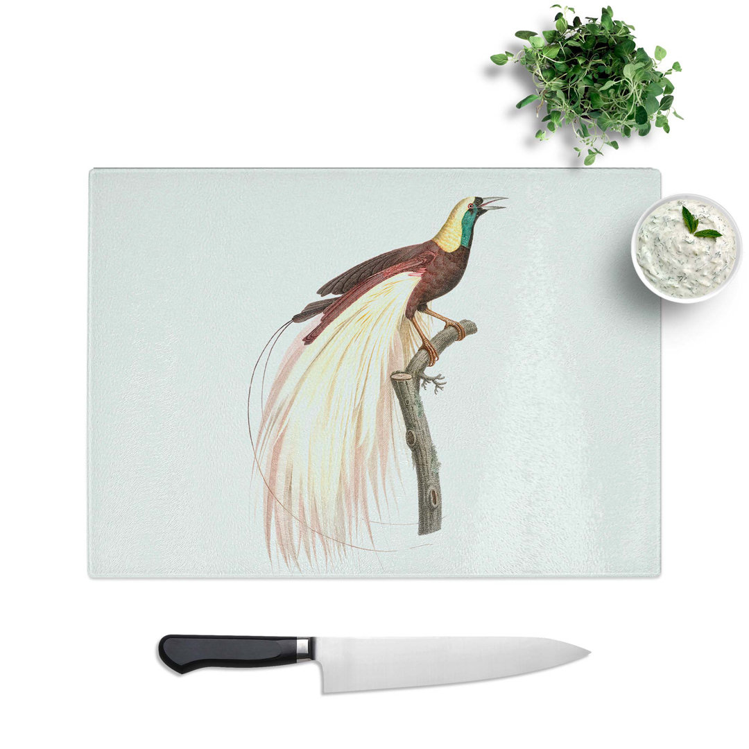 Glass Emperor Bird of Paradise by Jacques Barraband Chopping Board