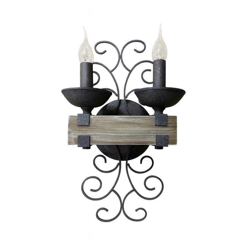 Ensemble de 2 appliques murales doubles Ridge Line                                                                      