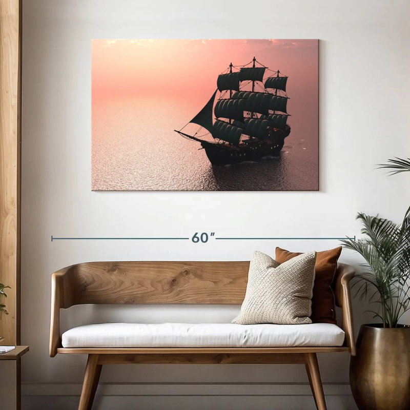 Mehar Sailing Old Ship, 30" H x 45" W