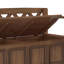 Banc de rangement en bois massif pour hall d'entrée-1983706497