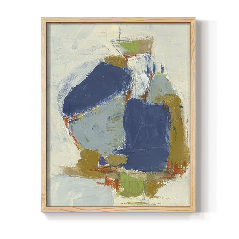 «Fields II», reproduction encadrée - bois massif, Naturel, H 11 po x l 9 po