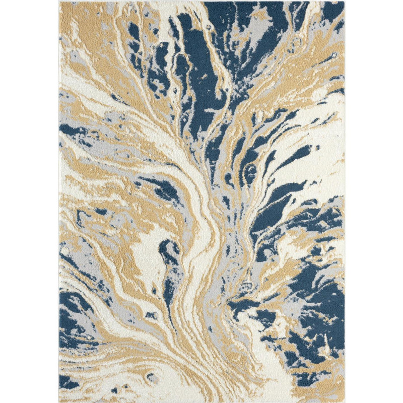 Idajet Abstract Indoor Rug, Rectangle 6' x 9'