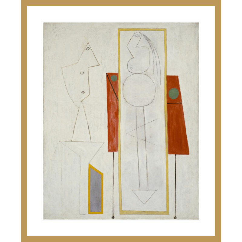 «The Studio» par Pablo Picasso - estampe numérique encadrée, H 40,48 po x l 33,5 po