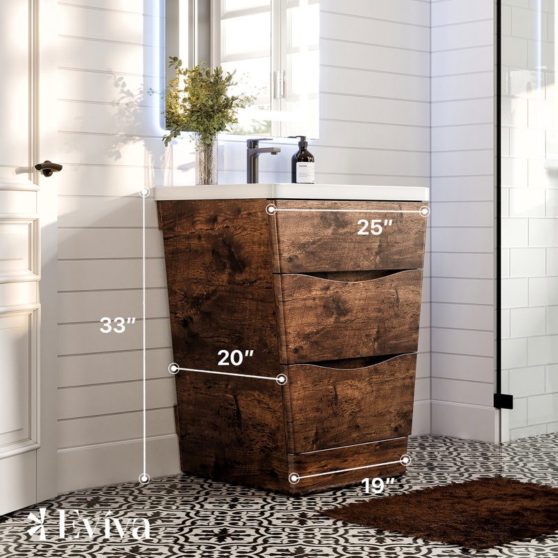 Caddric 25" Single Bathroom Vanity Set