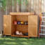 Bouzoun 2 ft. W x 1 ft. D Solid Wood Flat Tool Shed-1347304076
