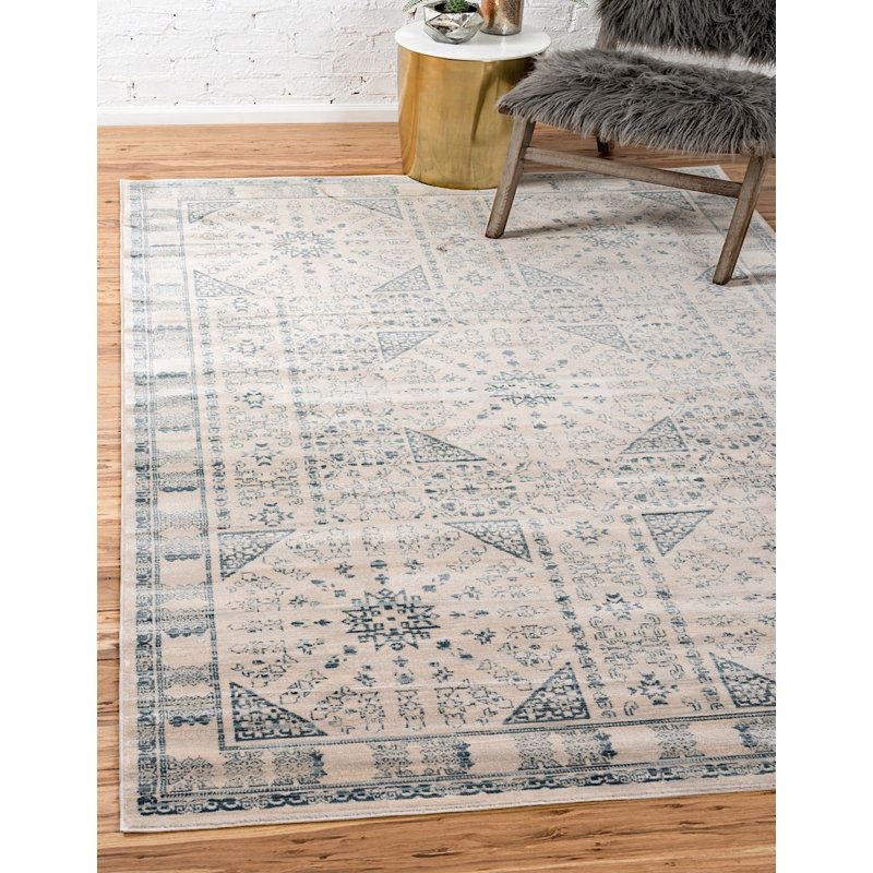 Tapis bleu Antone, Rectangle 5 pi x 8 pi