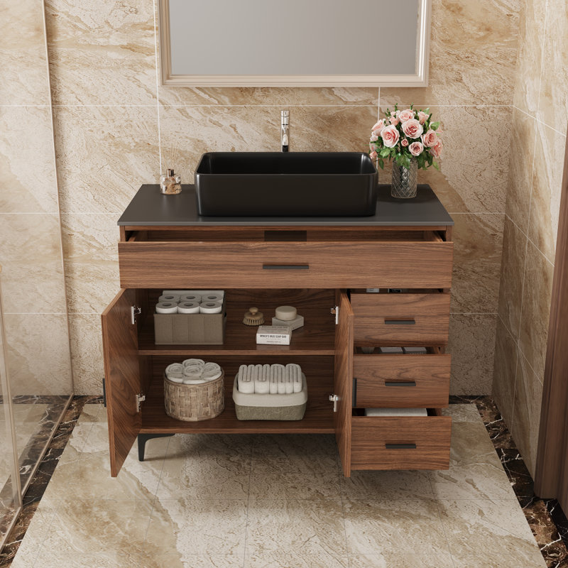 Meuble-lavabo autoportant 36 po Modern