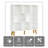 3 Tier Modern Wide Bookcase With Legs, Wood Freestanding Organizer Display Shelf, 8 Cube Bookshelf-505596329