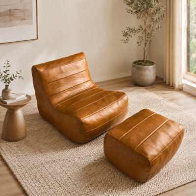 Fauteuil à billes avec repose-pieds