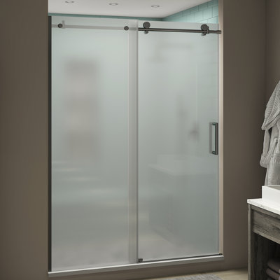 Coraline XL  64 W x 80 H Single Sliding Frameless Shower Door