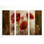 Matin coquelicot, ensemble de 3 impressions d’art graphique sur toile-1628388608